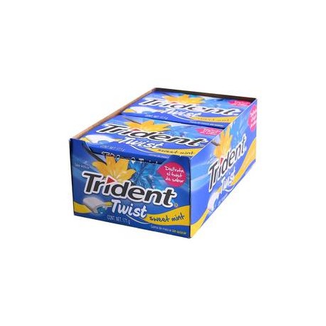 Mondelez Goma de Mascar Trident Twist Sweet Mint 10P - ZK-Despensaenlinea