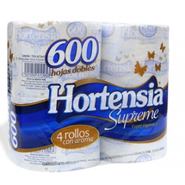 Fabrica de Papel San Francisco Bulto papel higiénico Hortensia Supreme 4R/600H/12P-Despensaenlinea