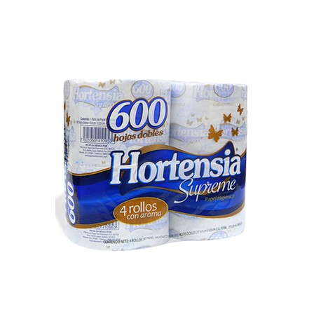 Fabrica de Papel San Francisco Medio Bulto Papel Higienico Hortensia Supreme 4R/600H/6P-Despensaenlinea