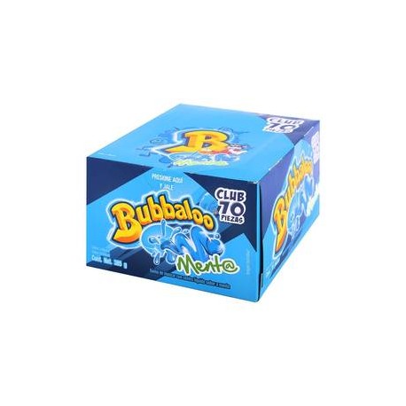 Mondelez Goma de Mascar Bubbaloo Sabor Menta -  ZK-Despensaenlinea