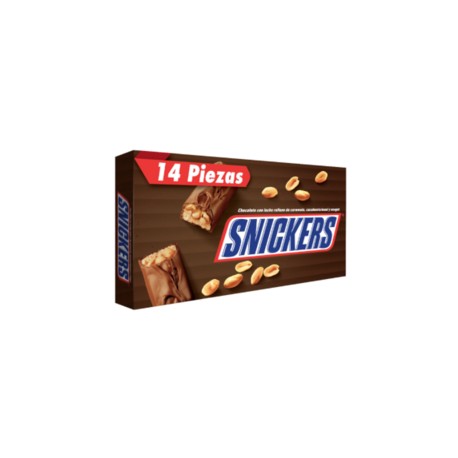 Mars Chocolates Snickers con cacahuate 14P - KOZ-Despensaenlinea