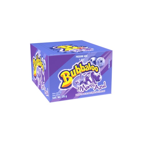 Mondelez Caja Chicles Bubbaloo Mora 32C/50P-Despensaenlinea