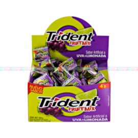 Mondelez Caja Chicles Adams Trident 4S Fruit Mix 40C/40P-Despensaenlinea