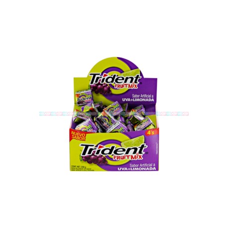 Mondelez Caja Chicles Adams Trident 4S Fruit Mix 40C/40P-Despensaenlinea