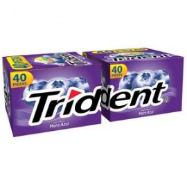 Mondelez Caja Chicles Adams Trident 4S Mora 40C/40P-Despensaenlinea