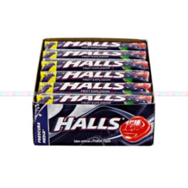 Mondelez Caja Dulces Halls frutos rojos 30C/12P-Despensaenlinea