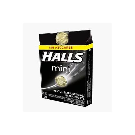 Mondelez Caja Dulce Halls Mini Strong 8C/18P-Despensaenlinea