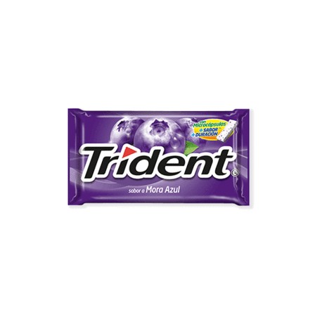 Mondelez Caja Chicles Trident Slab 6S mora 30C/18P/10G-Despensaenlinea