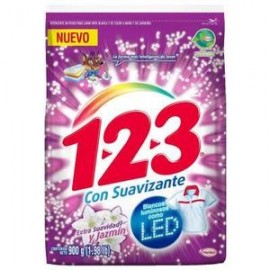 Henkel Media Caja Detergente 123 con suavizante 900G/10P-Despensaenlinea