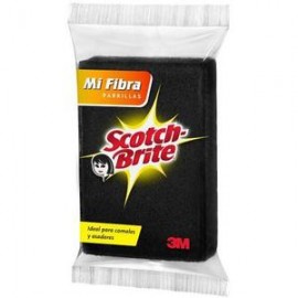 3M Caja Mi fibra Negra Parrilla Scoth Brite 12P-Despensaenlinea