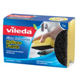 Vileda Caja fibra Fuerte Salvauñas Vileda 30P-Despensaenlinea