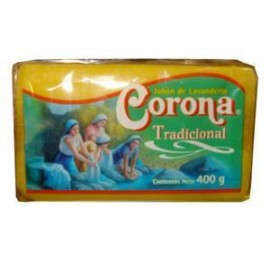 La Corona Caja de jabón en barra Corona con envoltura color amarillo 400G/25P-Despensaenlinea