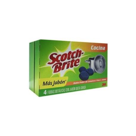 3M Media Caja fibra Metalica con Jabón 12P-Despensaenlinea