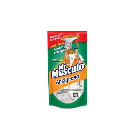 SC Johnson Media Caja Limpiador Mr Musculo Windex Desengrazante Doypack 500M/6P-Despensaenlinea