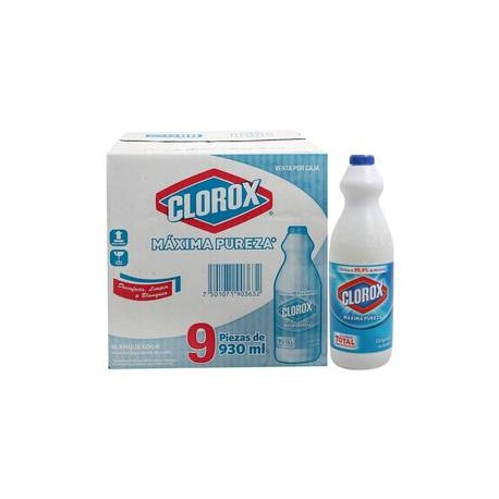 Clorox Pack blanqueador Clorox regular 9P/930M - ZK-Despensaenlinea