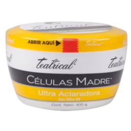 Genomma Lab Caja Crema Teatrical Celulas Madre Ultra Aclarado 400G/6P-Despensaenlinea