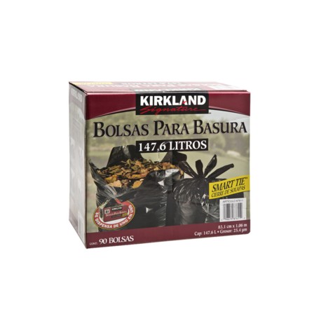 Kirkland Kirland Signature bolsas para basura de plástico 147L/90P - KOZ-Despensaenlinea