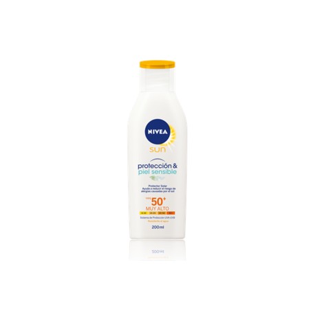 Beierdorf Media Caja Crema Sun Nivea Piel Sensible Factor de Protección Solar 50 125M/3P-Despensaenlinea