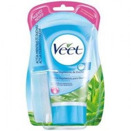 Reckitt Benckiser Caja Veet Crema Depilatoria Ducha Sensible 150M/5P-Despensaenlinea