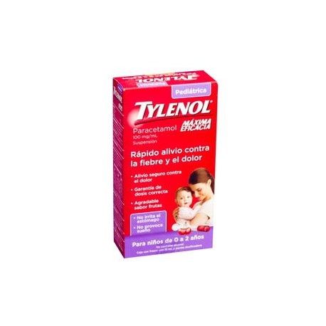 MayoreoTotal Tylenol Suspensión Pediátrica Cereza 15M-Despensaenlinea