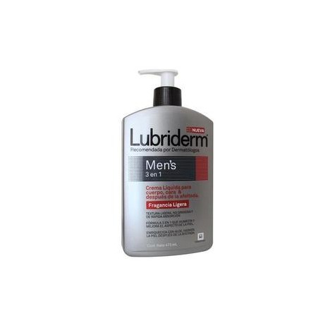 Johnson & Johnson Media Caja Crema Lubriderm Men con Fragancia 400M/6P-Despensaenlinea