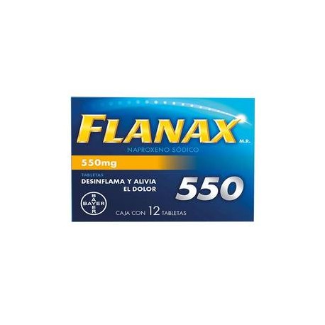 MayoreoTotal Flanax 550MG/12T - KOZ-Despensaenlinea