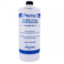 Protec Alcohol etilico desnaturalizado Protec 1L - KOZ-Despensaenlinea