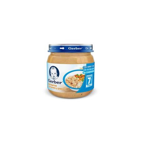 Nestlé Caja Papilla Gerber 2da Etapa Verduras, Pollo y Pasta 113G/12P-Despensaenlinea