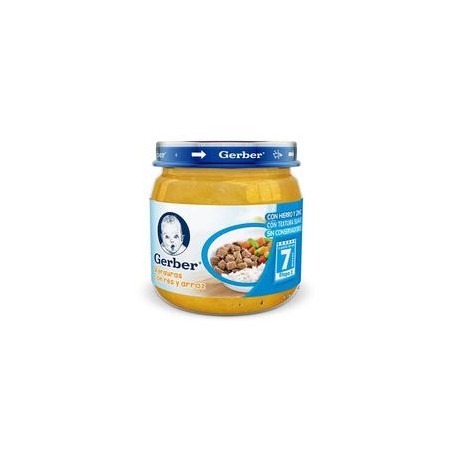 Nestlé Caja papilla verdura y res  Gerber E2 13G/12P-Despensaenlinea