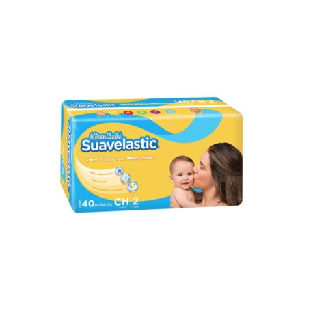 Kimberly Clark Caja Pañal Suavelastic Max Chico 38P/4C-Despensaenlinea