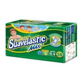 Kimberly Clark Media Caja Pañal Suavelastic Max Grande 2C/40P-Despensaenlinea