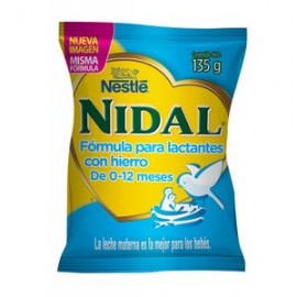 Nestlé Media Caja Formula Infantil Nidal Bolsa 135G/4P-Despensaenlinea