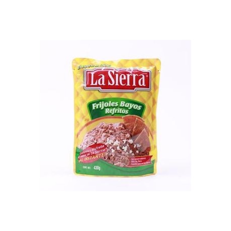 Sabormex Caja Frijol Bayo Refrito Bolsa La Sierra 24P/430G-Despensaenlinea