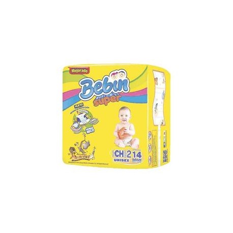 Lambi Media Caja pañal Bebin Super talla chica 3C/14P-Despensaenlinea