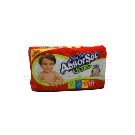 Kimberly Clark Caja pañal Absorsec Ultra talla mediana 4C/80P-Despensaenlinea