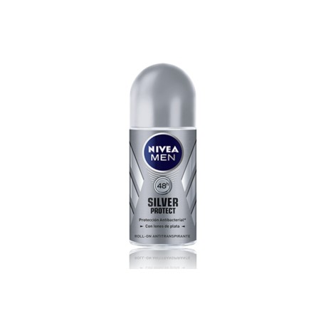 Colgate Palmolive Caja Desodorante Hombre Nivea Roll On Silver Protec 50M/12P-Despensaenlinea