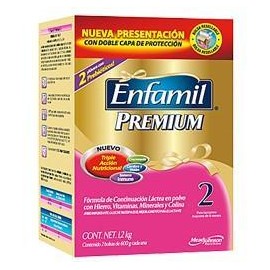 Mead Johnson Media Caja fórmula láctea Enfamil Premium2 etapa 800G/3P-Despensaenlinea