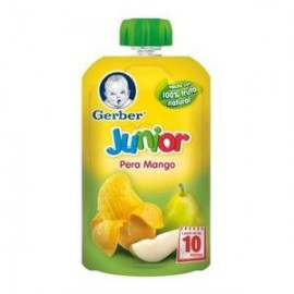 Nestlé Caja papilla Gerber junior pera y mango 120G/12P-Despensaenlinea