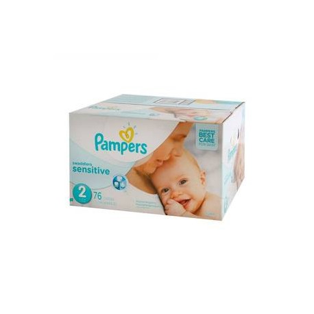 Procter & Gamble Pañales Desechables Pampers Sensitive Etapa 2 76 P - ZK-Despensaenlinea