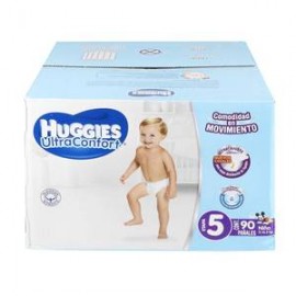 Kimberly Clark Pañales Etapa 5 Huggies UltraConfort 90P Niño - ZK-Despensaenlinea