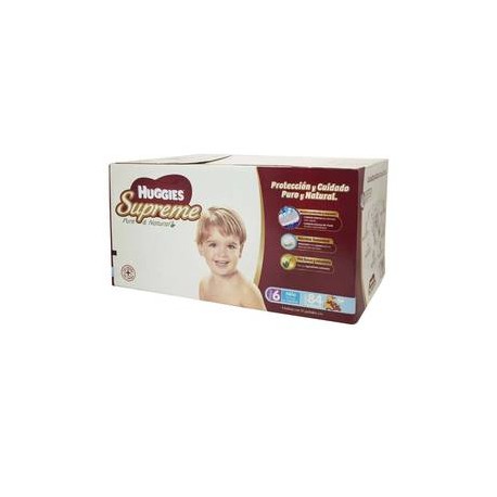 Kimberly Clark Pañales Etapa 6 Huggies Supreme Niño 84P - ZK-Despensaenlinea