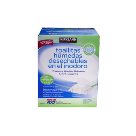 Kirkland Toallitas humedas desechables Kirkland 632P - KOZ-Despensaenlinea