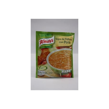 Abeto Caja sopa Knorr fideo y pollo 95G/12P-Despensaenlinea