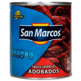 San Marcos Caja chiles chipotles 800G/12P-Despensaenlinea