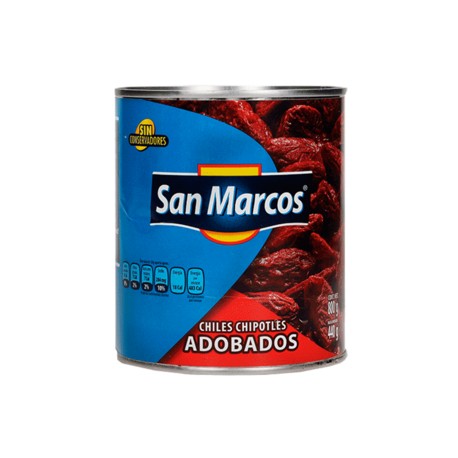 San Marcos Caja chiles chipotles 800G/12P-Despensaenlinea