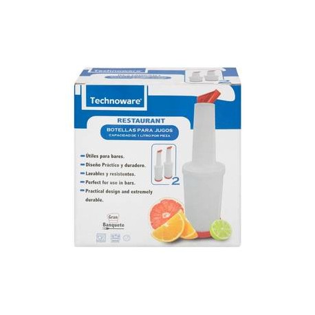 Technoware Botellas Technoware para Jugo 2P - ZK-Despensaenlinea