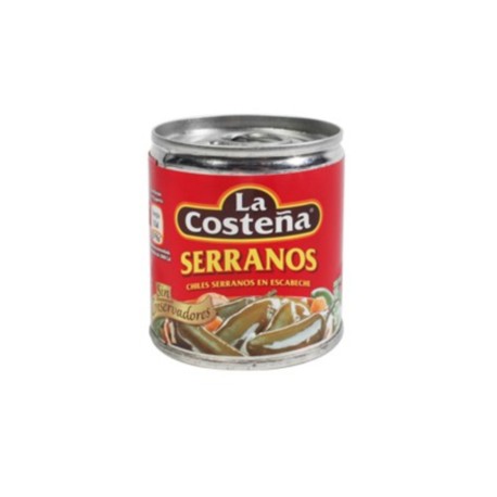 La Costeña Media Caja Chiles Serranos 105G/20P-Despensaenlinea