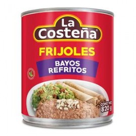 La Costeña Media Caja Frijoles refritos bayos 6P/580G-Despensaenlinea