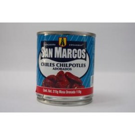 San Marcos Media Caja Chiles Chipotles de 215 grs con 12 latas - San Marcos-Despensaenlinea