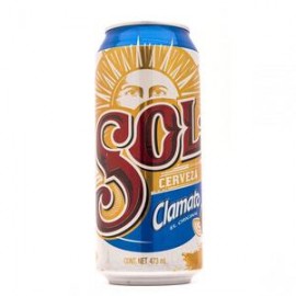 Cuauhtémoc Moctezuma Caja cerveza Sol Clamato 473M/24P-Despensaenlinea